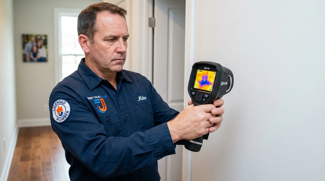 Thermal imaging leak detection by Johns Plumbing LLC in Lincoln City